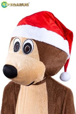 CAPPELLO BABBO NATALE PER MASCOTTE